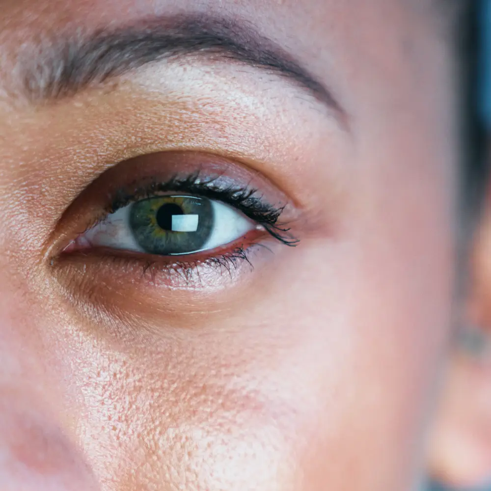 woman vision and eye care